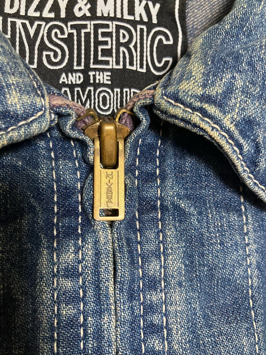 Hysteric Glamour zip up denim jacket 상품이미지6