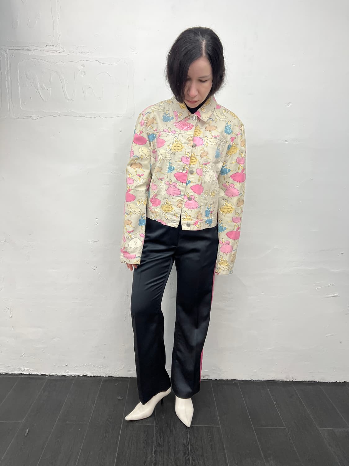 2001 SS 블루마린 발레리나 비즈 자켓 상품이미지2