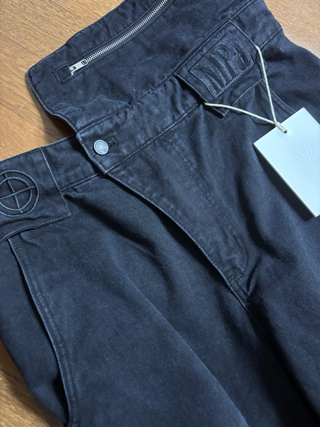 MPa Single waist pocket pants (Black, L) 상품이미지4