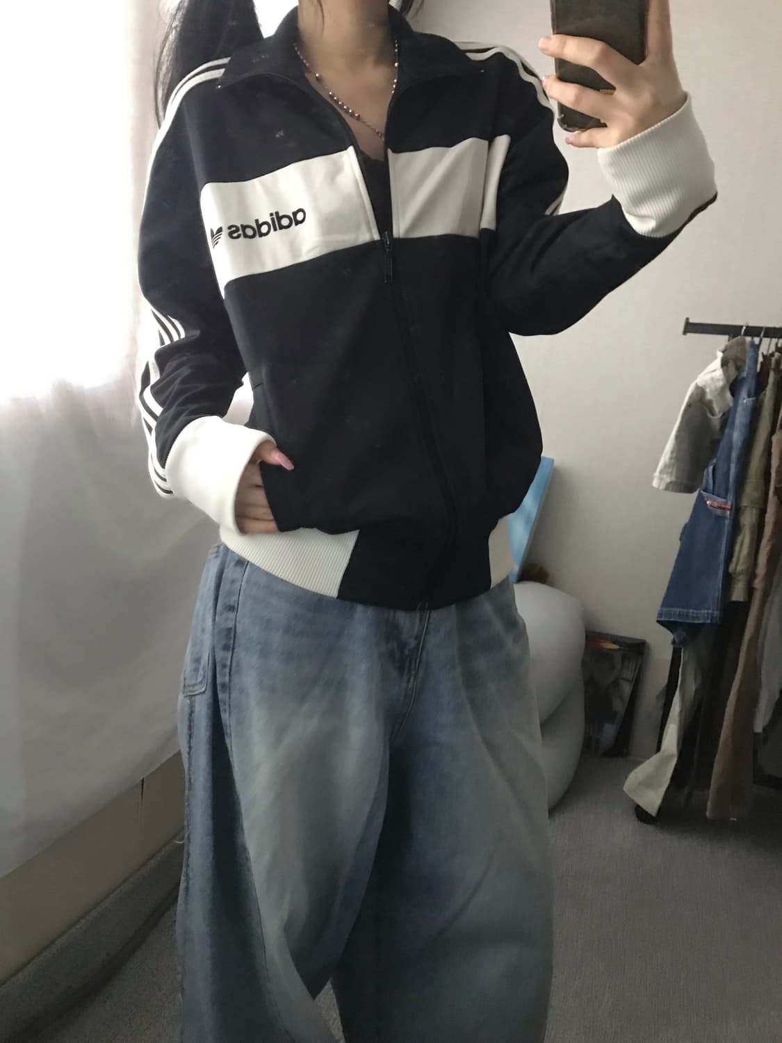 아디다스 검흰 져지 상품이미지1