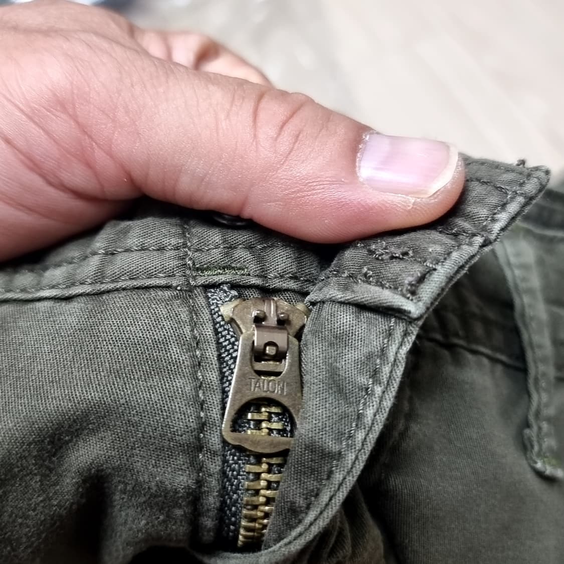 폴로 빈티지 카키색 조거 면바지(32) 상품이미지8