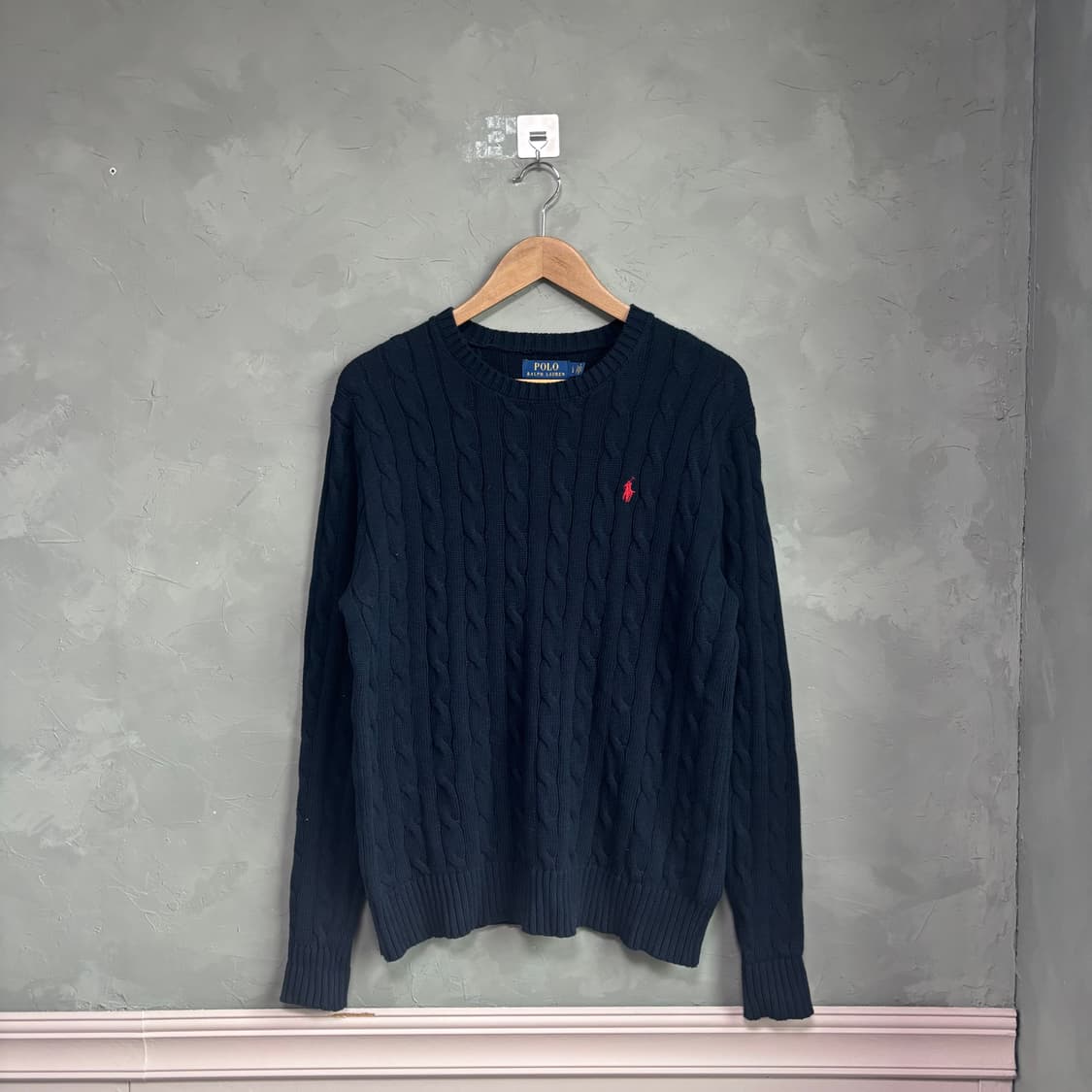 폴로 랄프로렌 꽈배기 니트 네이비 상품이미지1