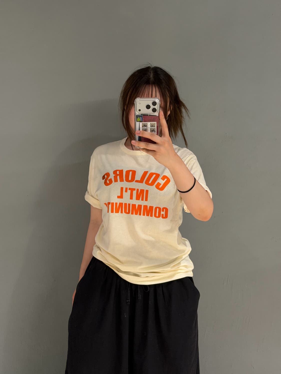 Benetton color point lettering top 상품이미지3