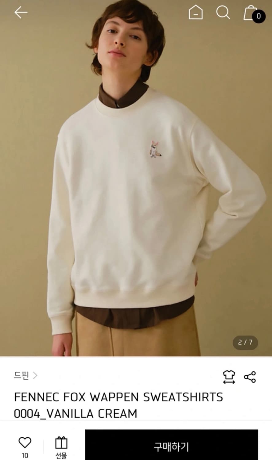[새상품] 드핀 페넥 폭스 스웻셔츠 맨투맨 상품이미지9