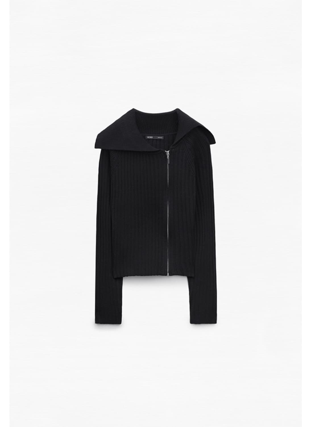 택있는새옷)미쏘 집업니트&가디건 블랙m 상품이미지7