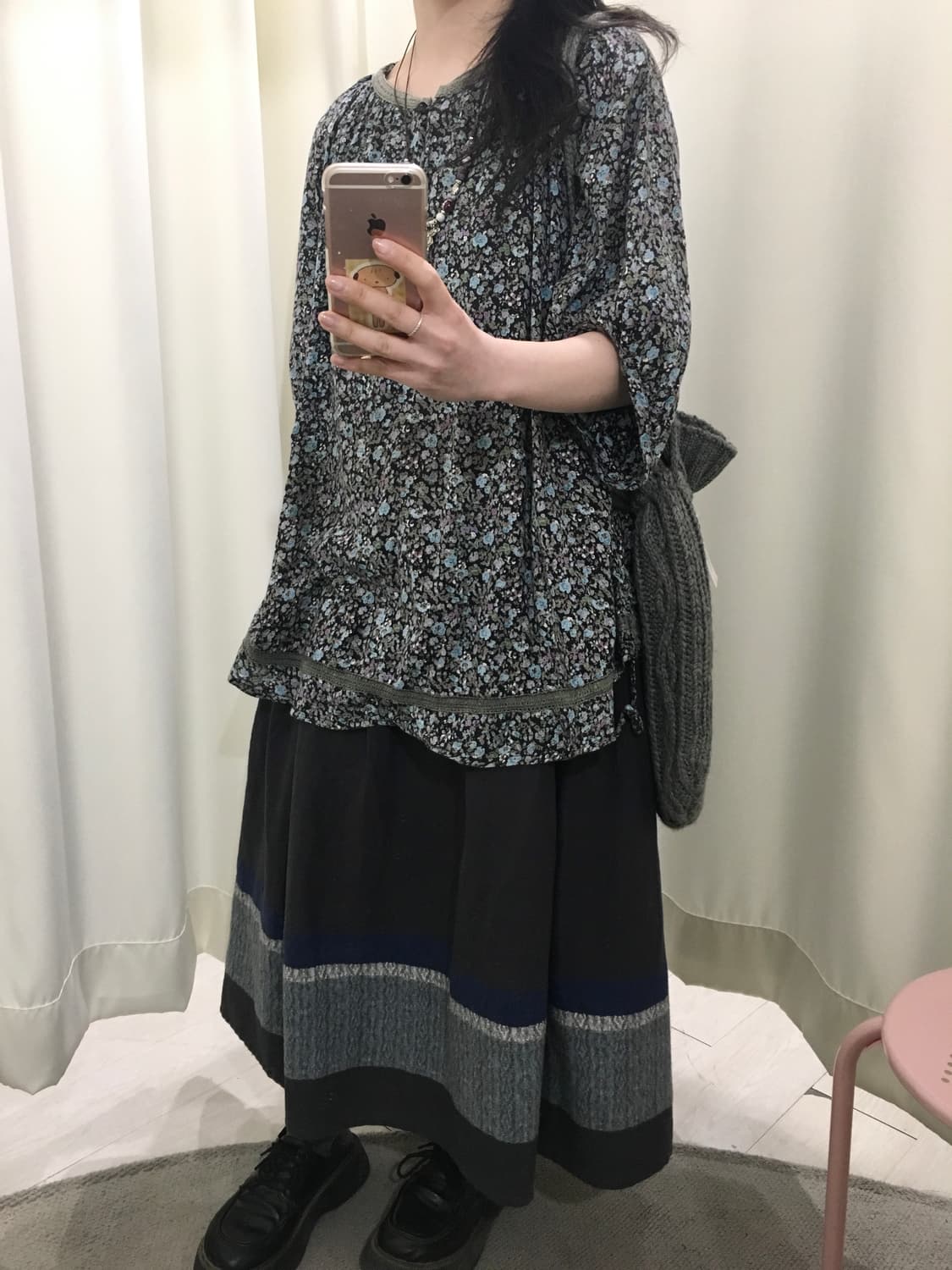 mori girl flower blouse 상품이미지5