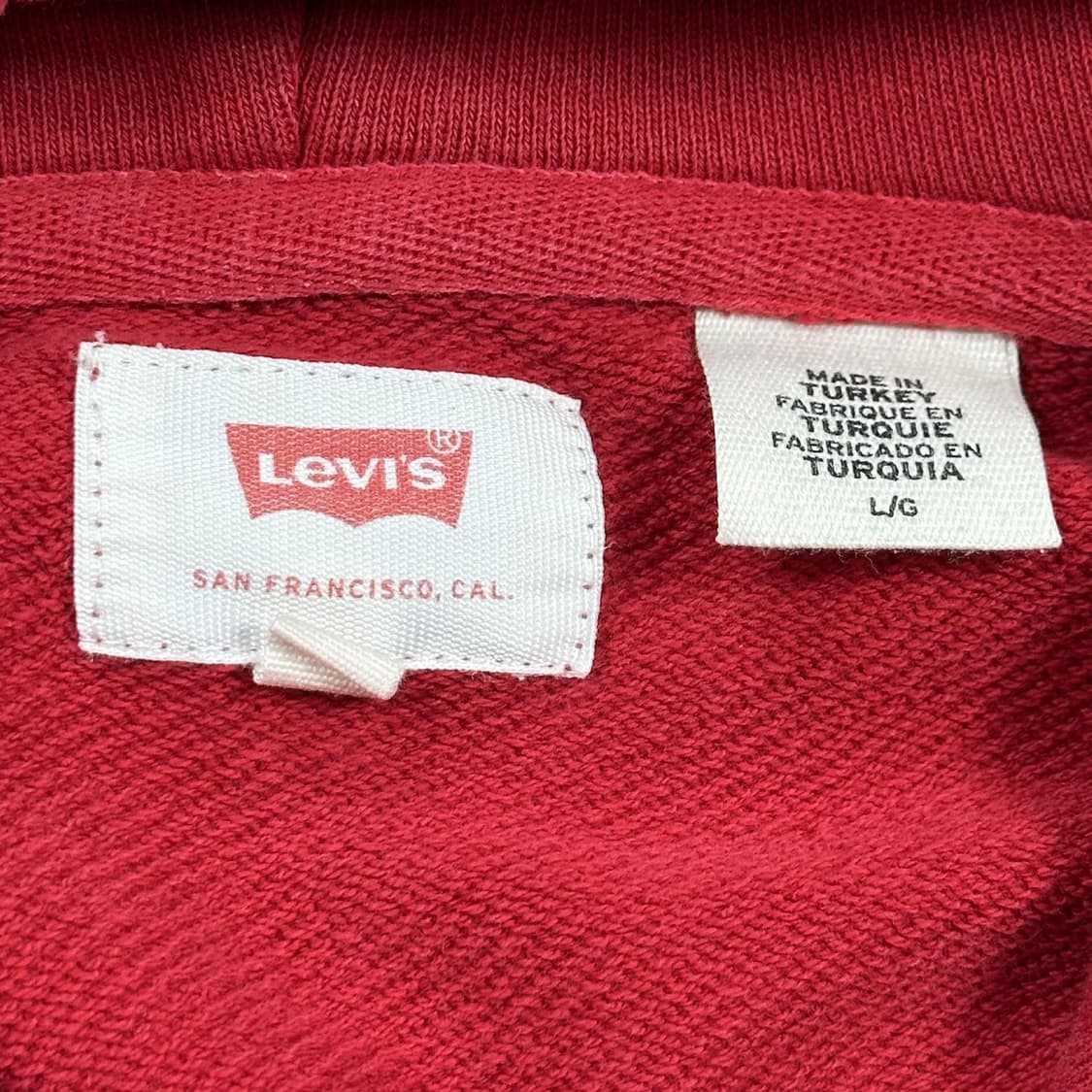리바이스 오리지널 레드 이니셜 후드티 (L) 상품이미지5
