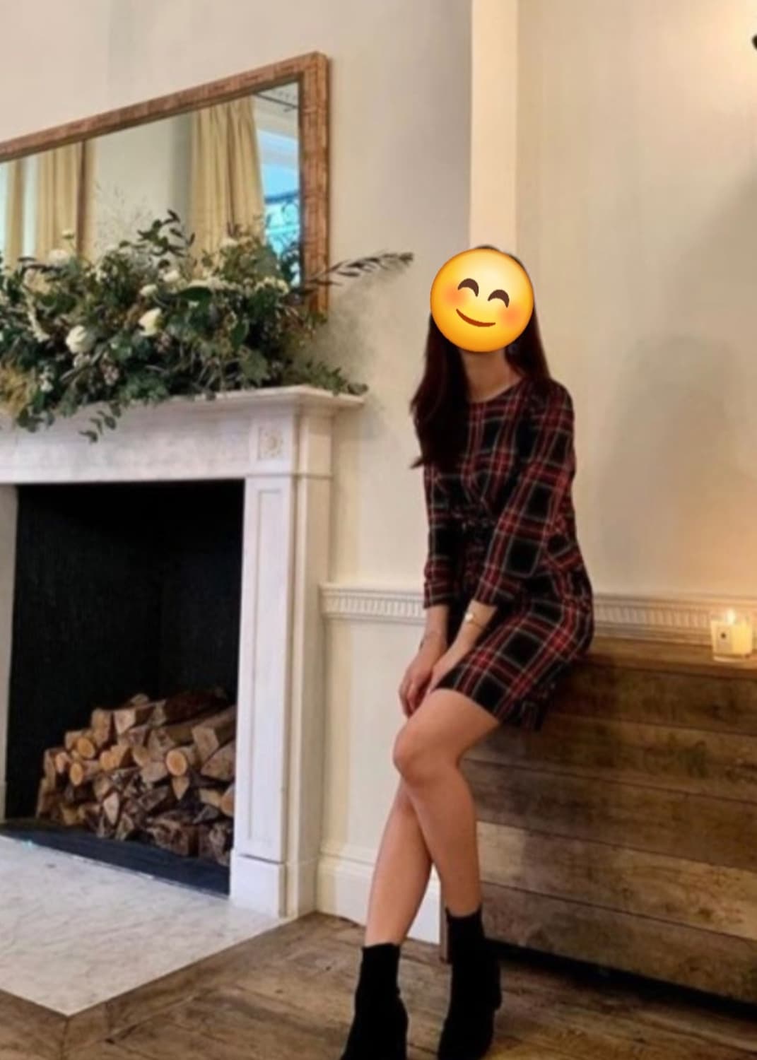 마쥬 트위스트 체크 미니원피스 2사이즈 상품이미지2