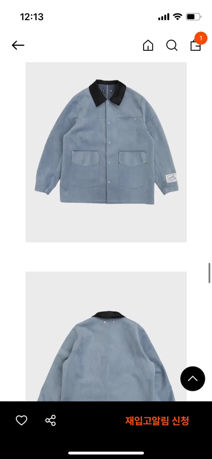 프레클 스터드 스웨이드 자켓(새상품) 상품이미지9