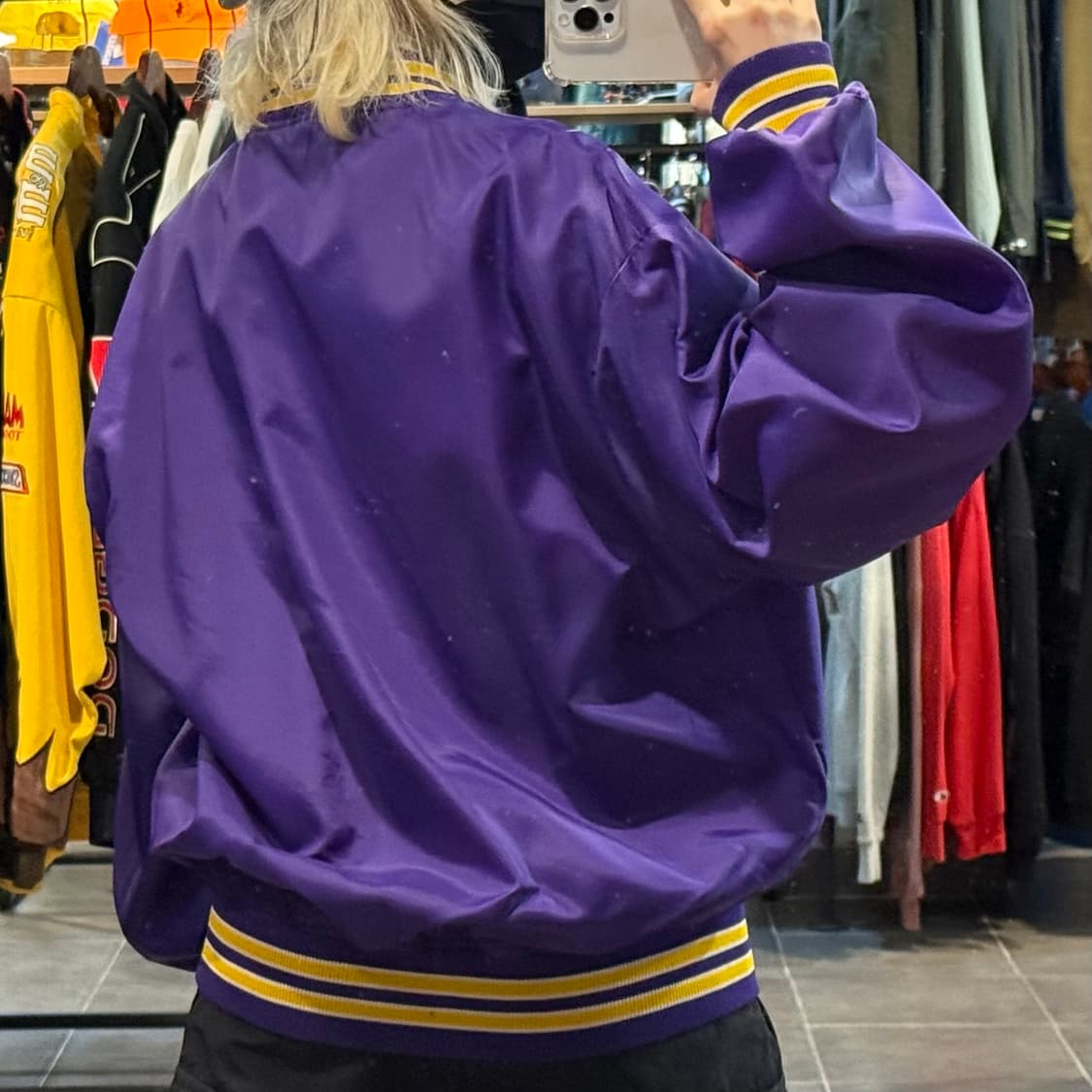 [NO.9]VTG 새틴 바시티 자켓 상품이미지5