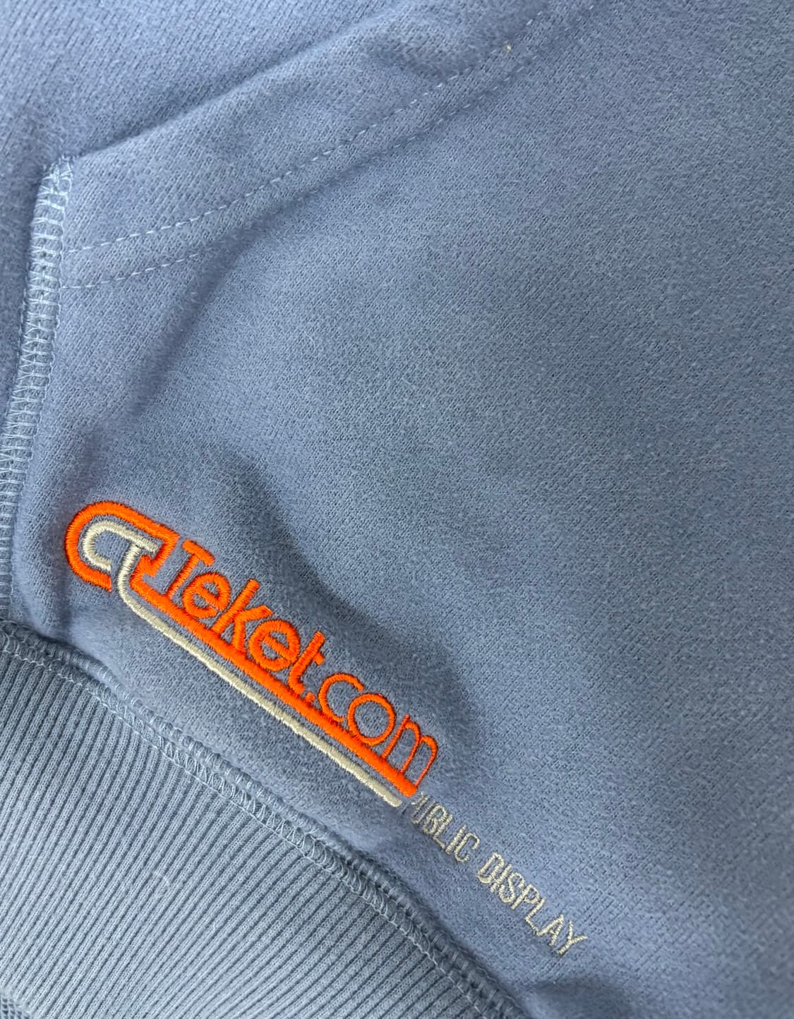 Dot-Com Zip-Up Hoodie Dusty Blue 상품이미지7