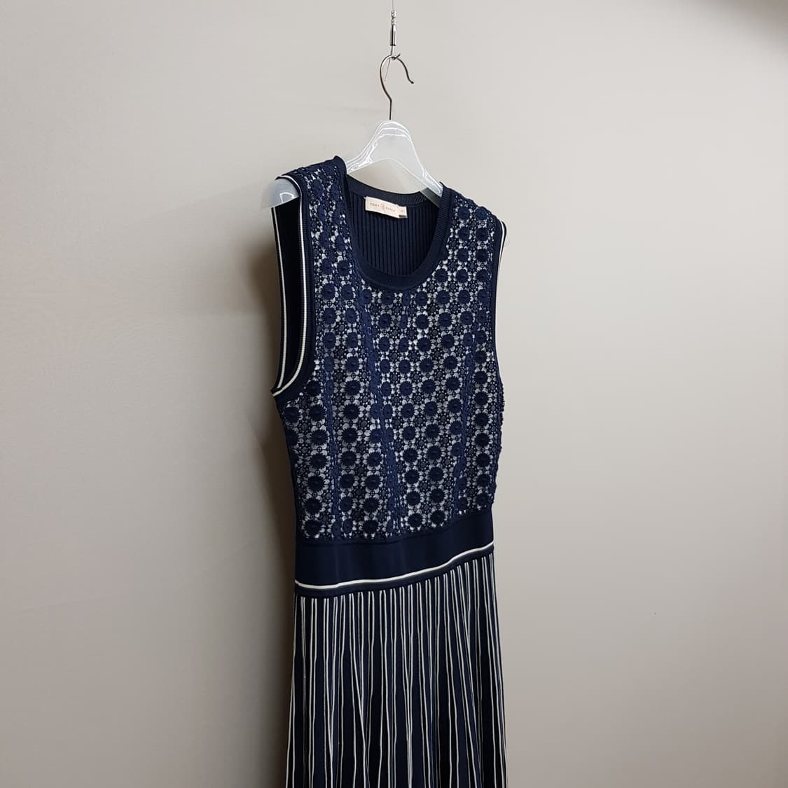 TORY BURCH 토리버치 니트 콤비 플리츠 원피스 s사이즈 상품이미지6