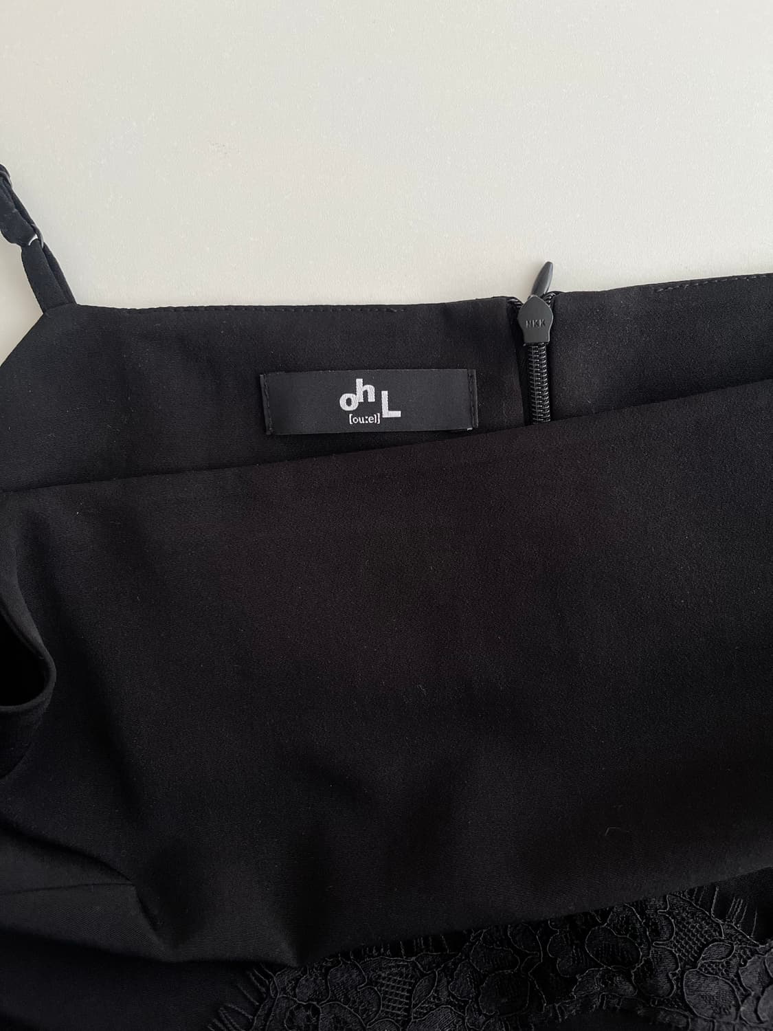 F) 오앨 OUEL 슬릿 레이스 슬립 드레스 블랙 상품이미지5