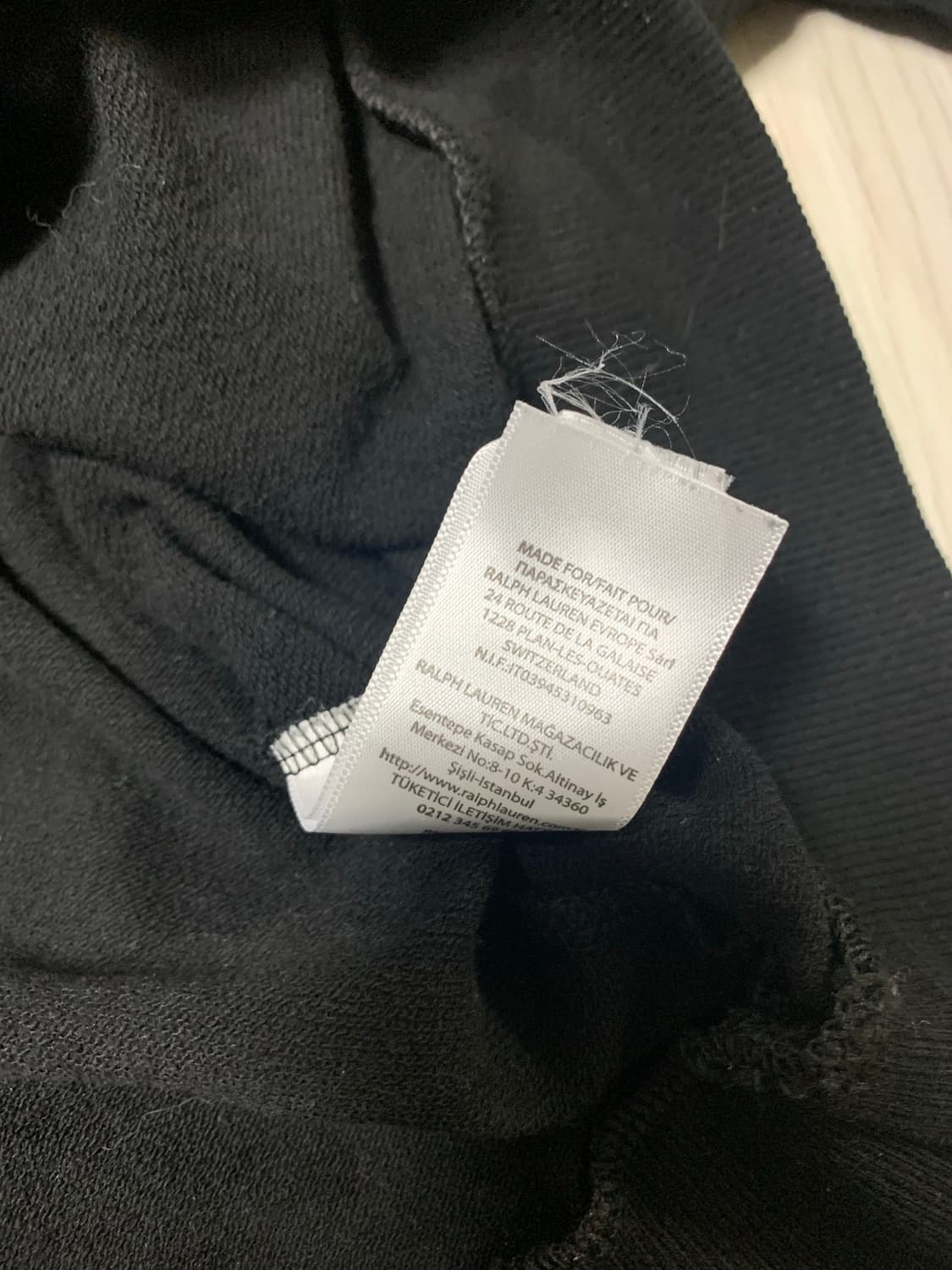 폴로 랄프로렌 하프집업 블랙 긴팔티 상품이미지4