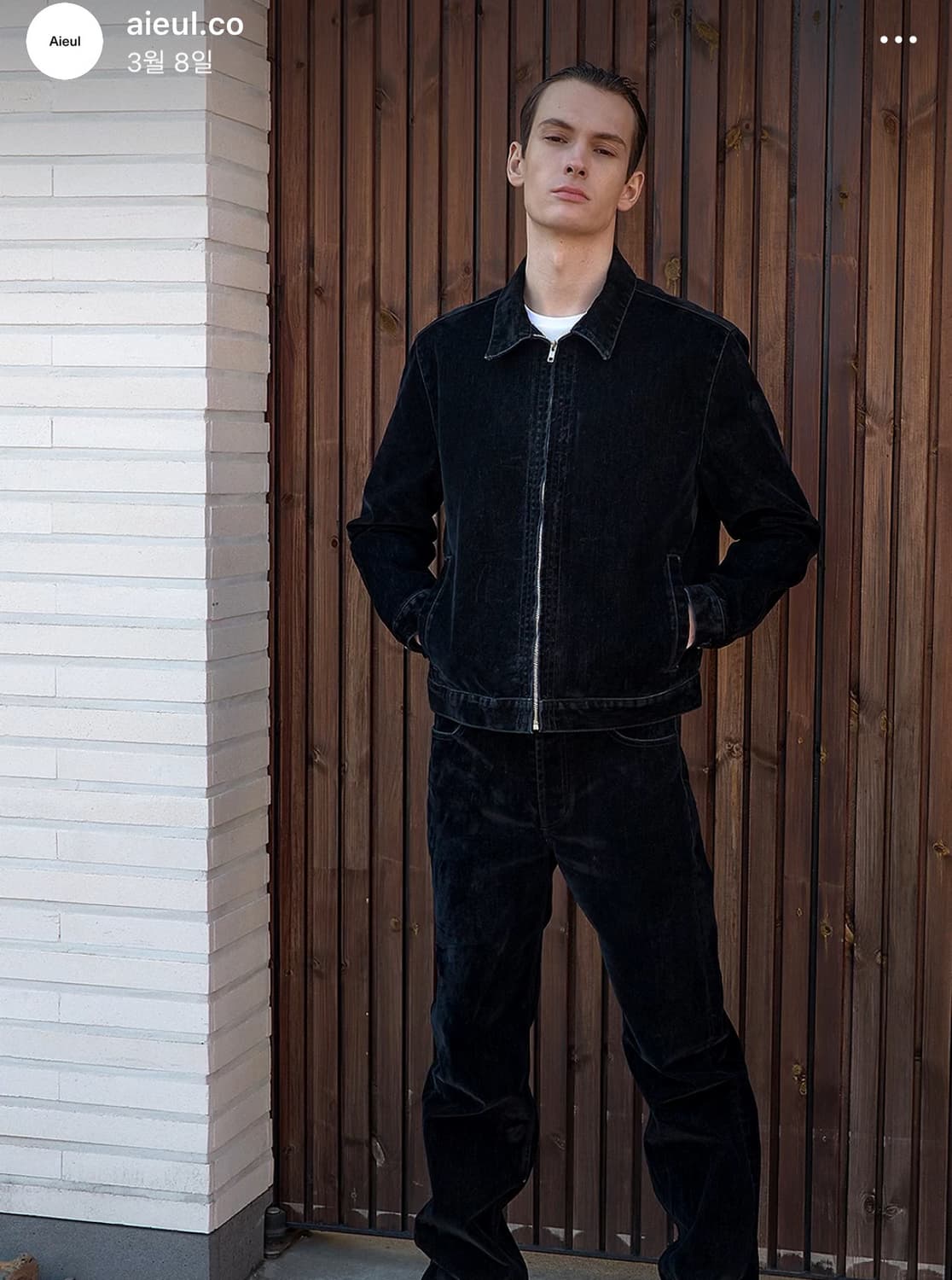 Aieul piter jacket black 상품이미지1