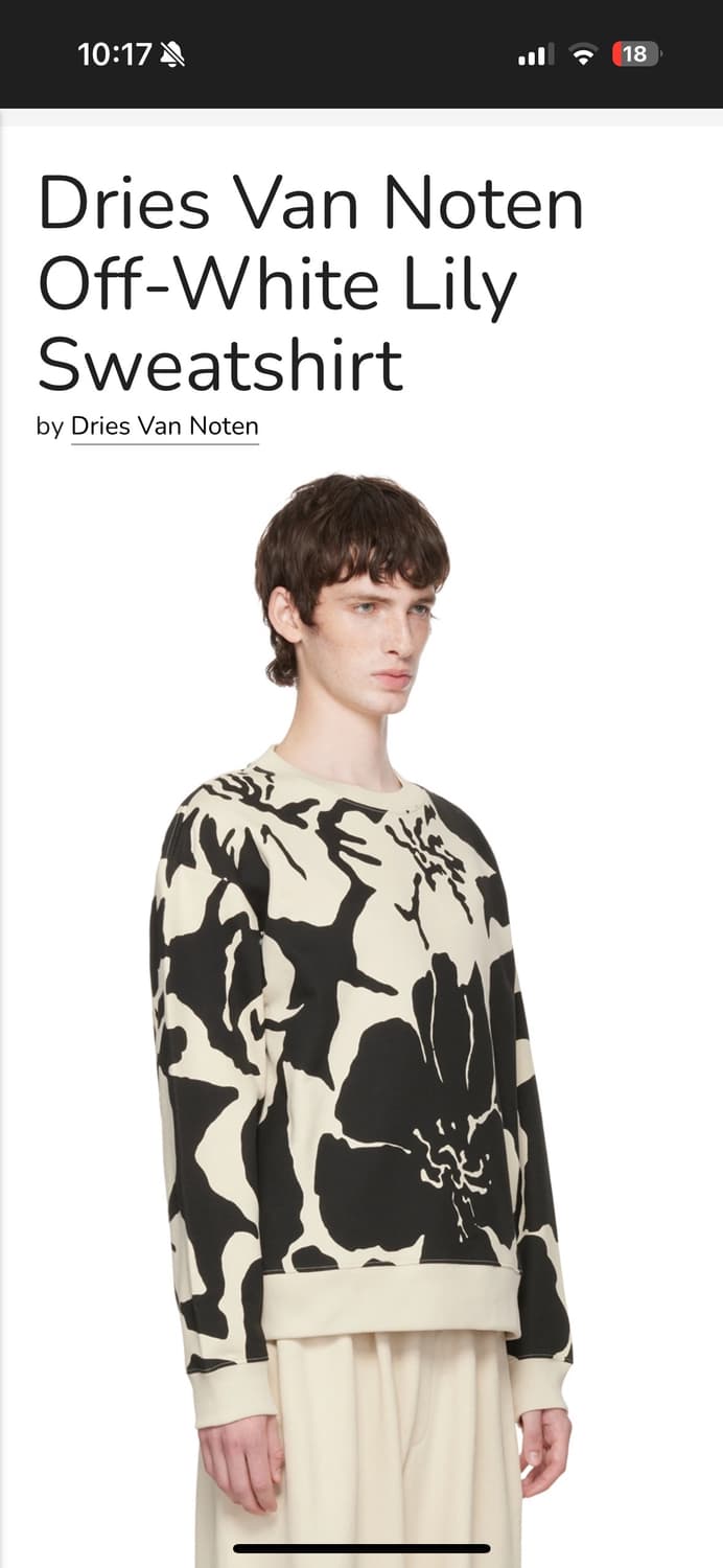 드리스반노튼 2023 스웻 셔츠 맨투맨 상품이미지2