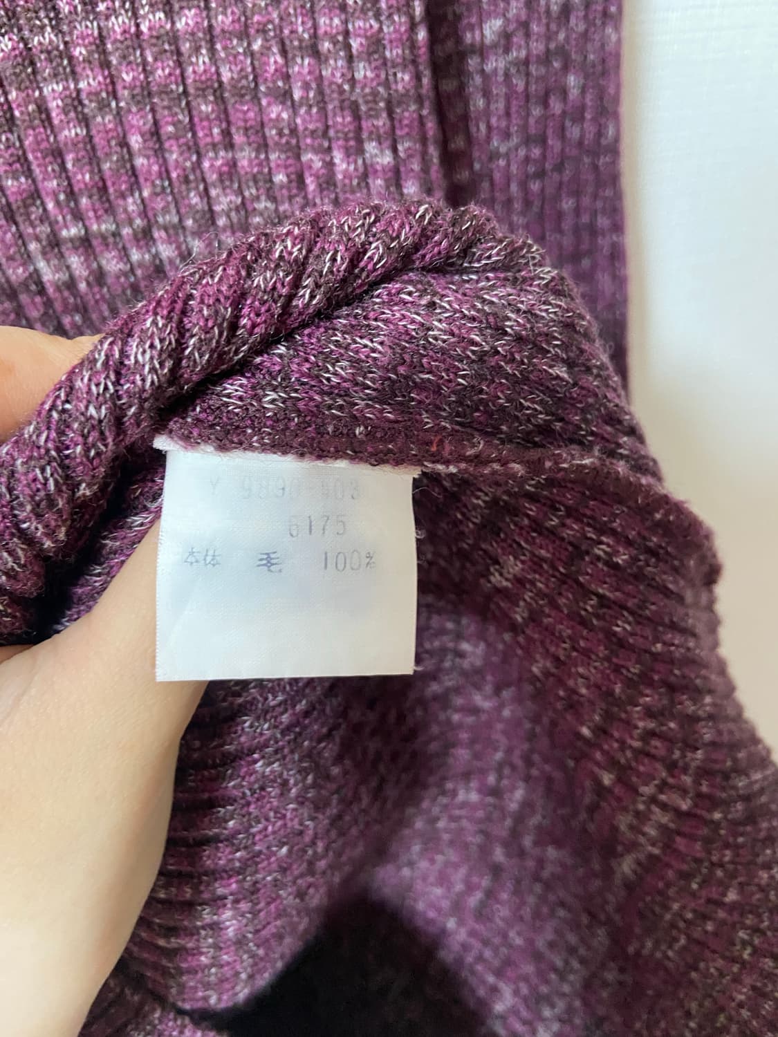 일본 빈티지 에스닉 모리걸 목폴라 니트 이너티 상품이미지3