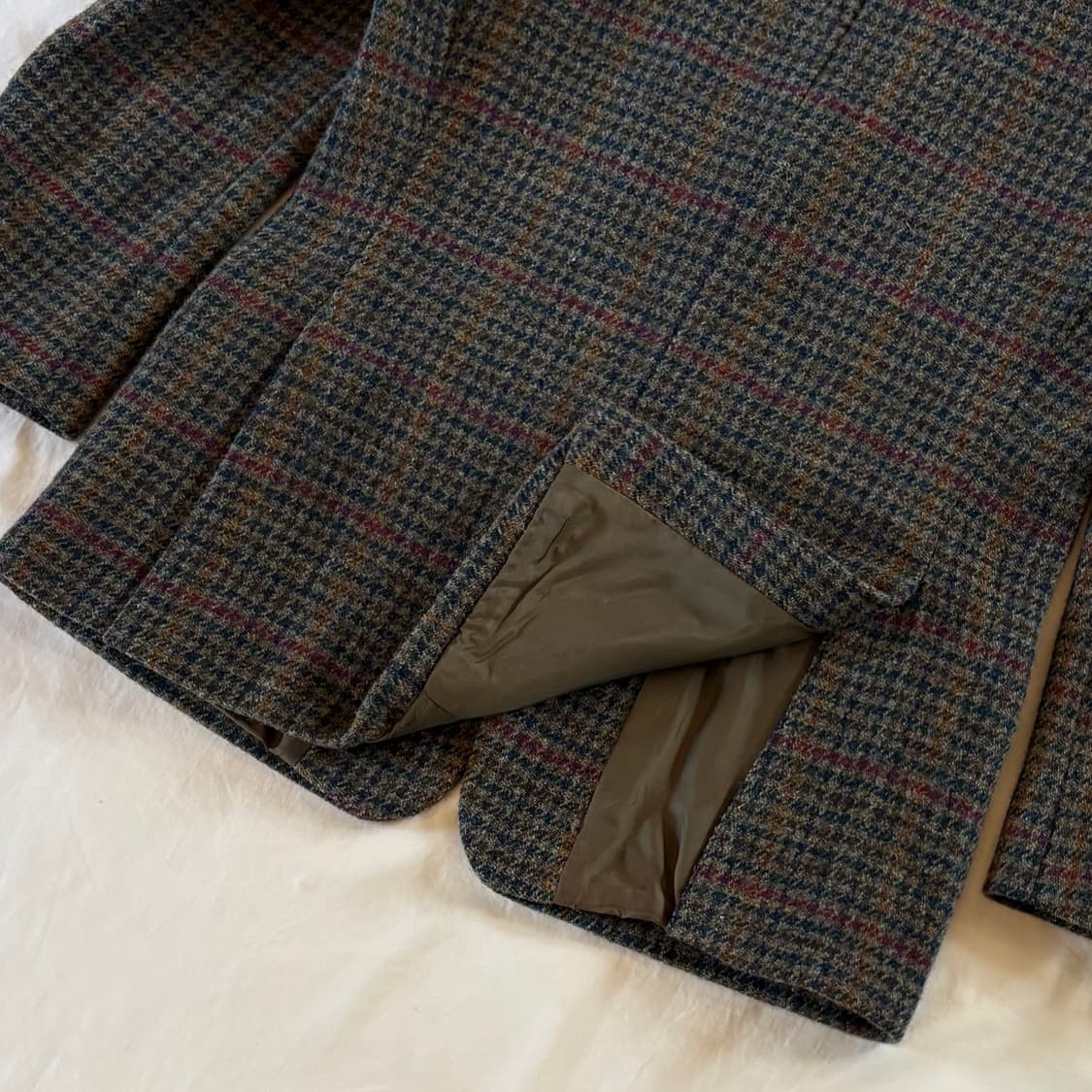90s 영국 St michael Harris Tweed 건클럽 3B 자켓 상품이미지10