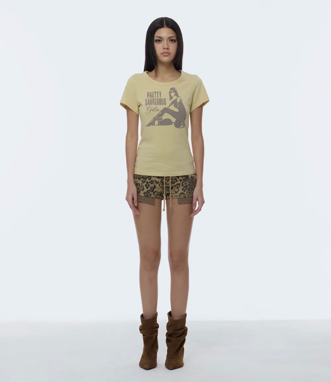 길라아카이브 DANGER GIRL CROP T-SHIRTS 티셔츠 상품이미지2