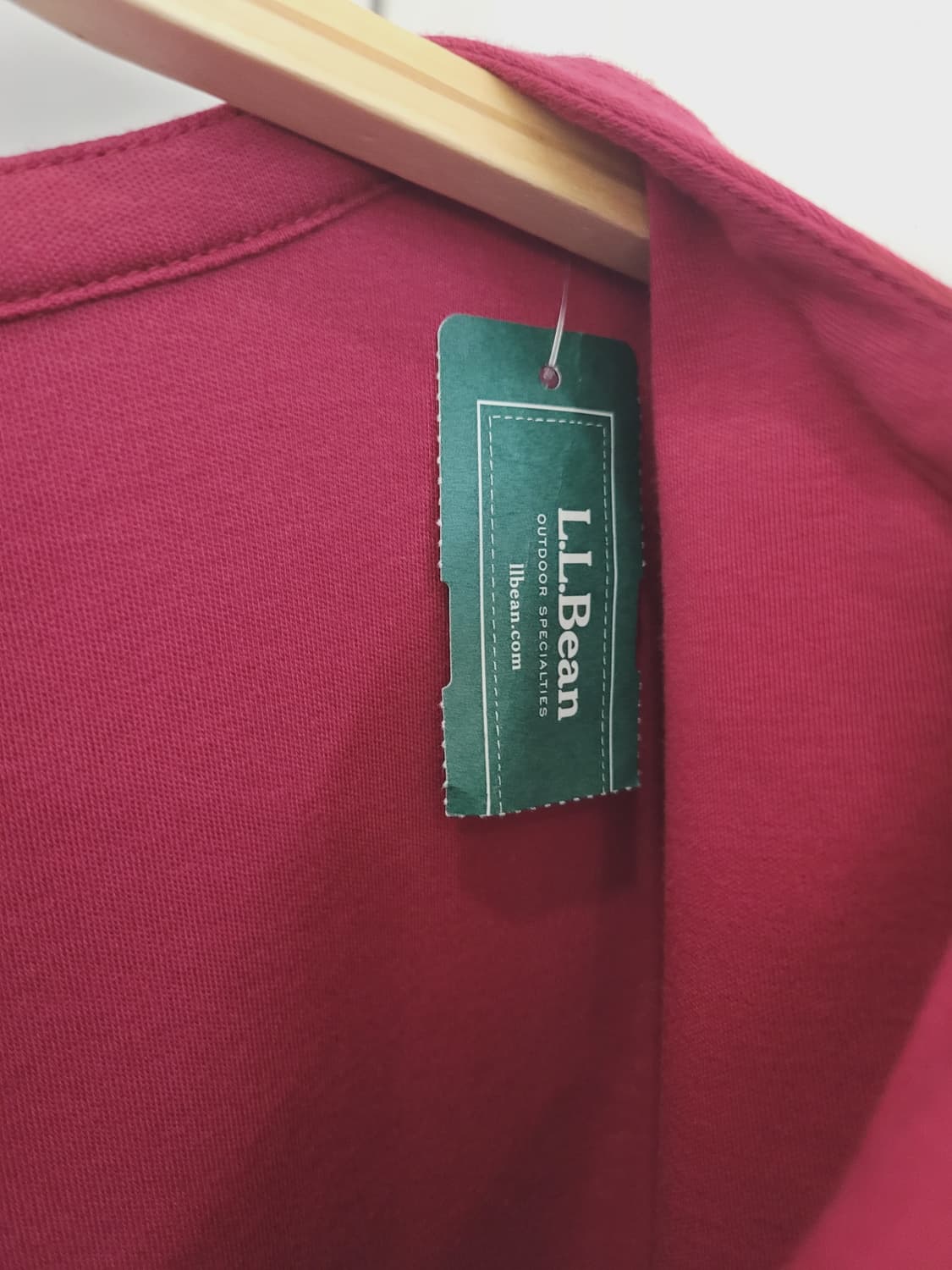 엘엘빈 LLBean 코튼 튜닉 다크 크랜베리 XS 여성 44~55 새제품 상품이미지4