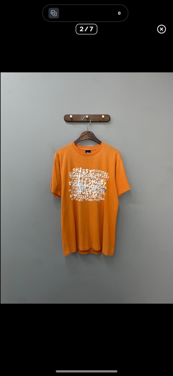 스투시 빈티지 오렌지 반팔 A2469 상품이미지2