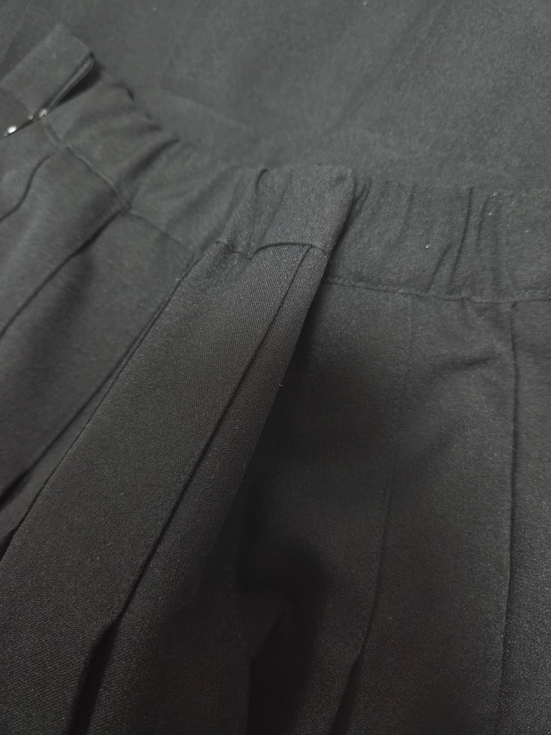 블랙 롱 플리츠 스커트 상품이미지5