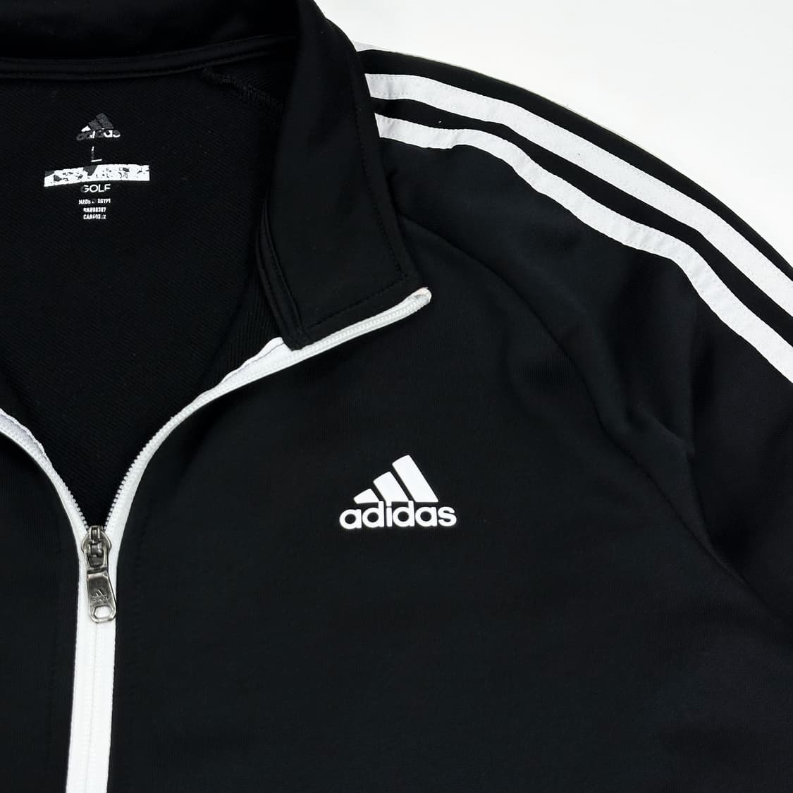 아디다스 오리지널 블랙 삼선 트랙탑 져지 (L) 상품이미지3