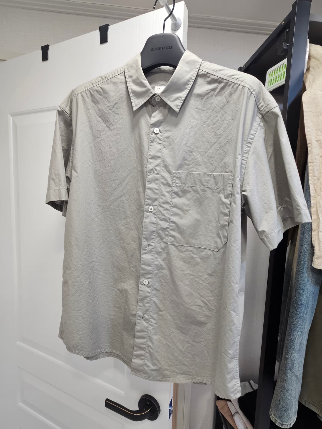 (S) 홀리선 25ss 타입라이터 반팔셔츠 라이트그레이 상품이미지1