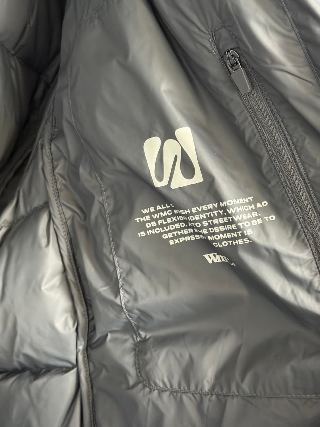 더블유엠씨 스퀘어 퀼팅 경량패딩 상품이미지4