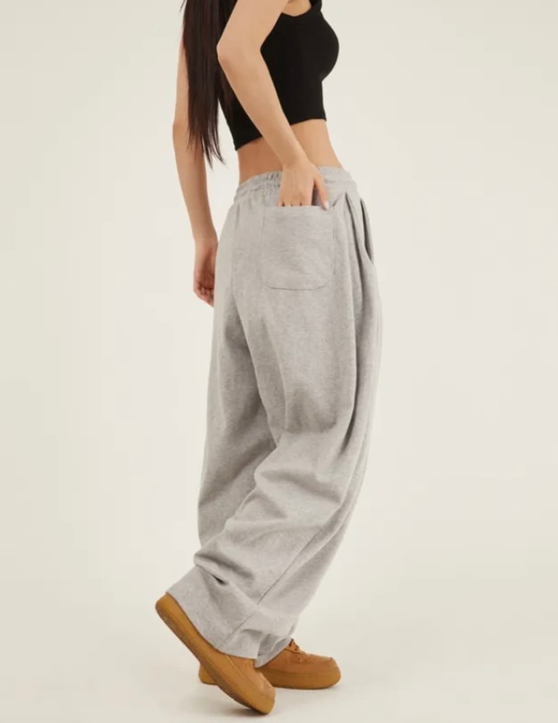 와이드 롱 스웨트 팬츠 상품이미지5