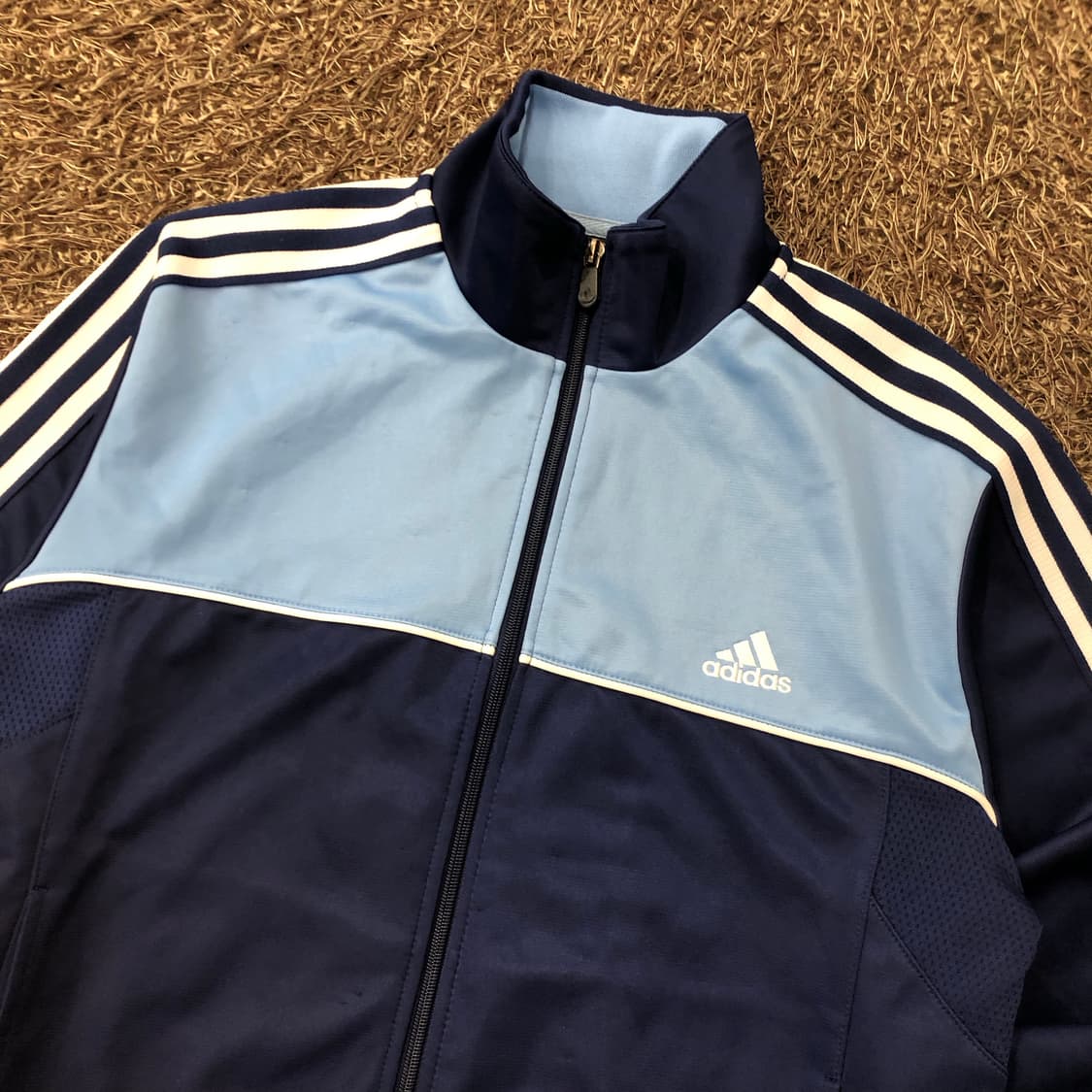 아디다스 스카이블루 져지 트랙 자켓 상품이미지2