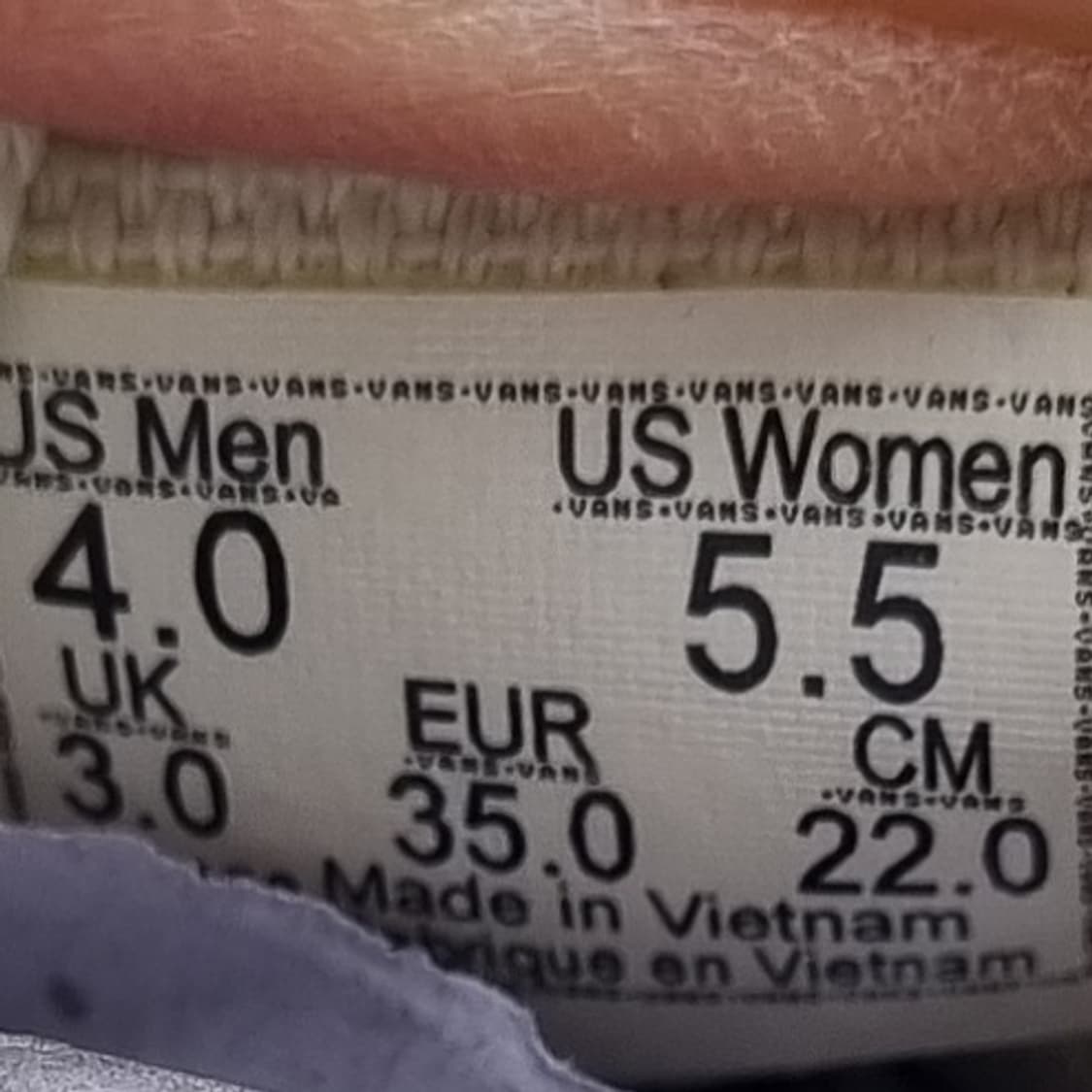 반스 어센틱 체커보드 스니커즈220 상품이미지6