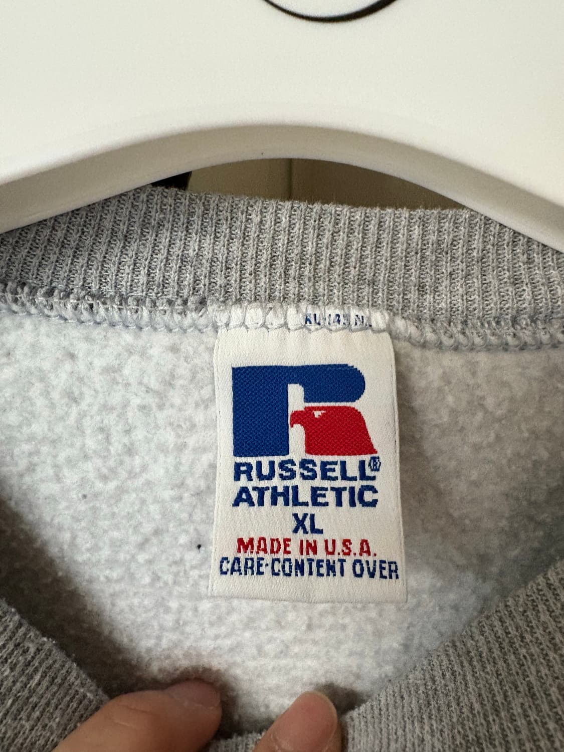 90s russell 그레이 스웻 XL 상품이미지2