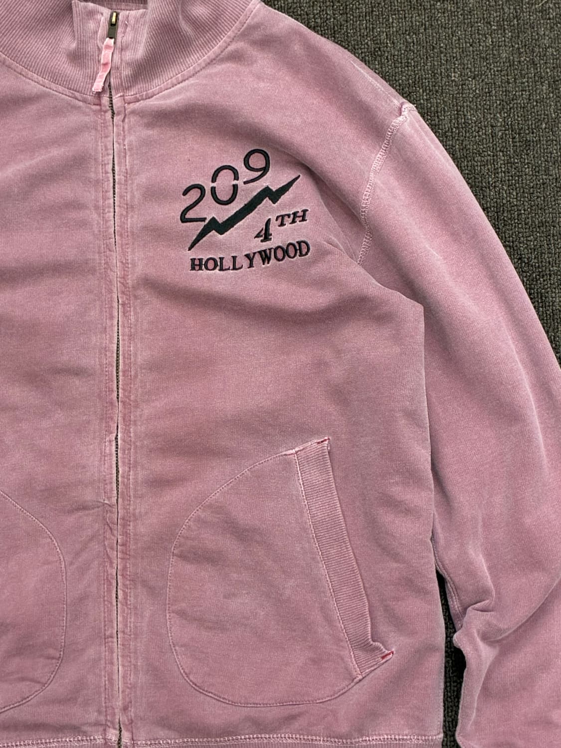 M)Japanese vintage 여성 모브 하이넥 집업 상품이미지5