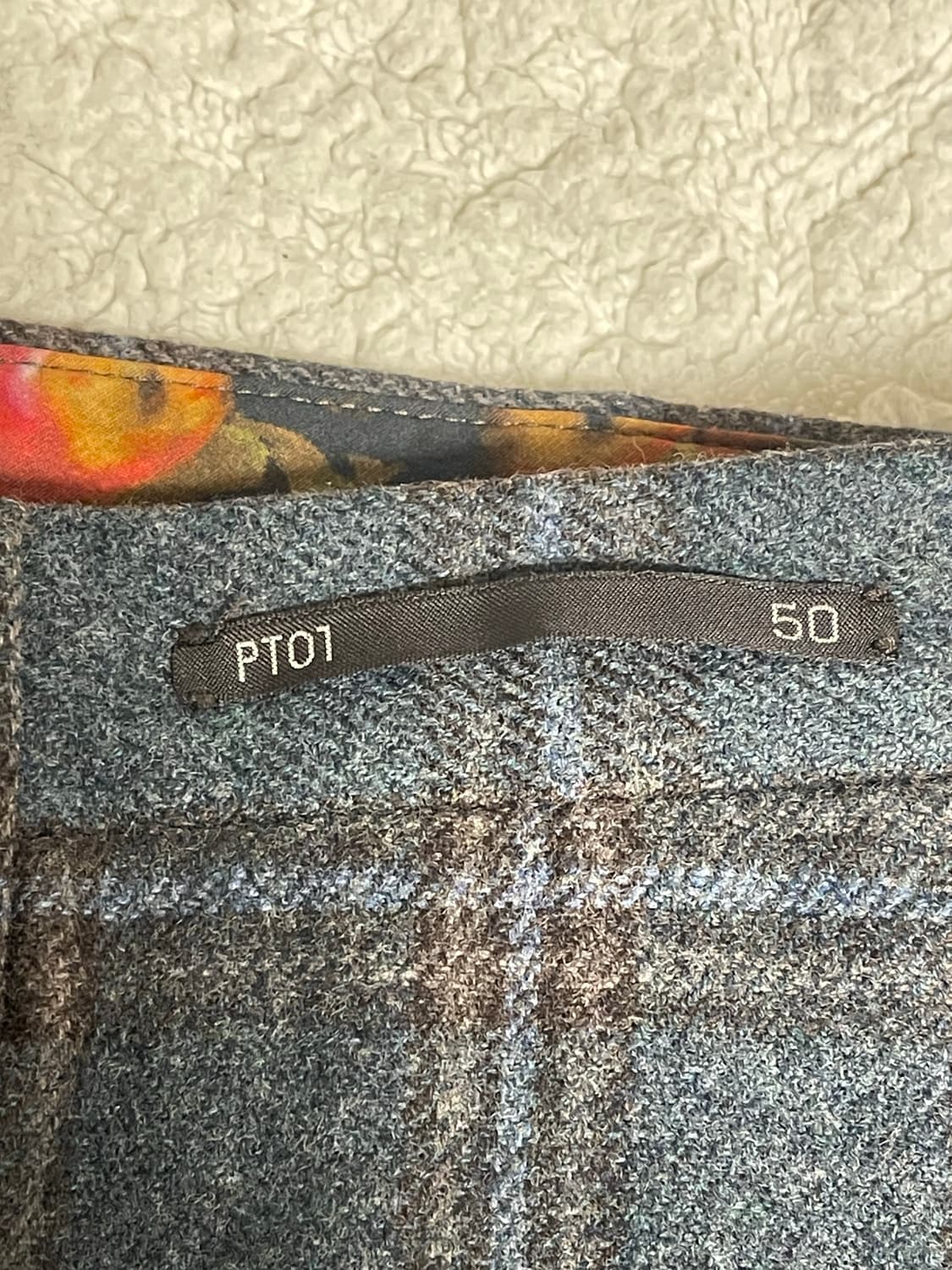 PT01(피티제로우노)Anvers super 120's울100체크팬츠50 상품이미지4