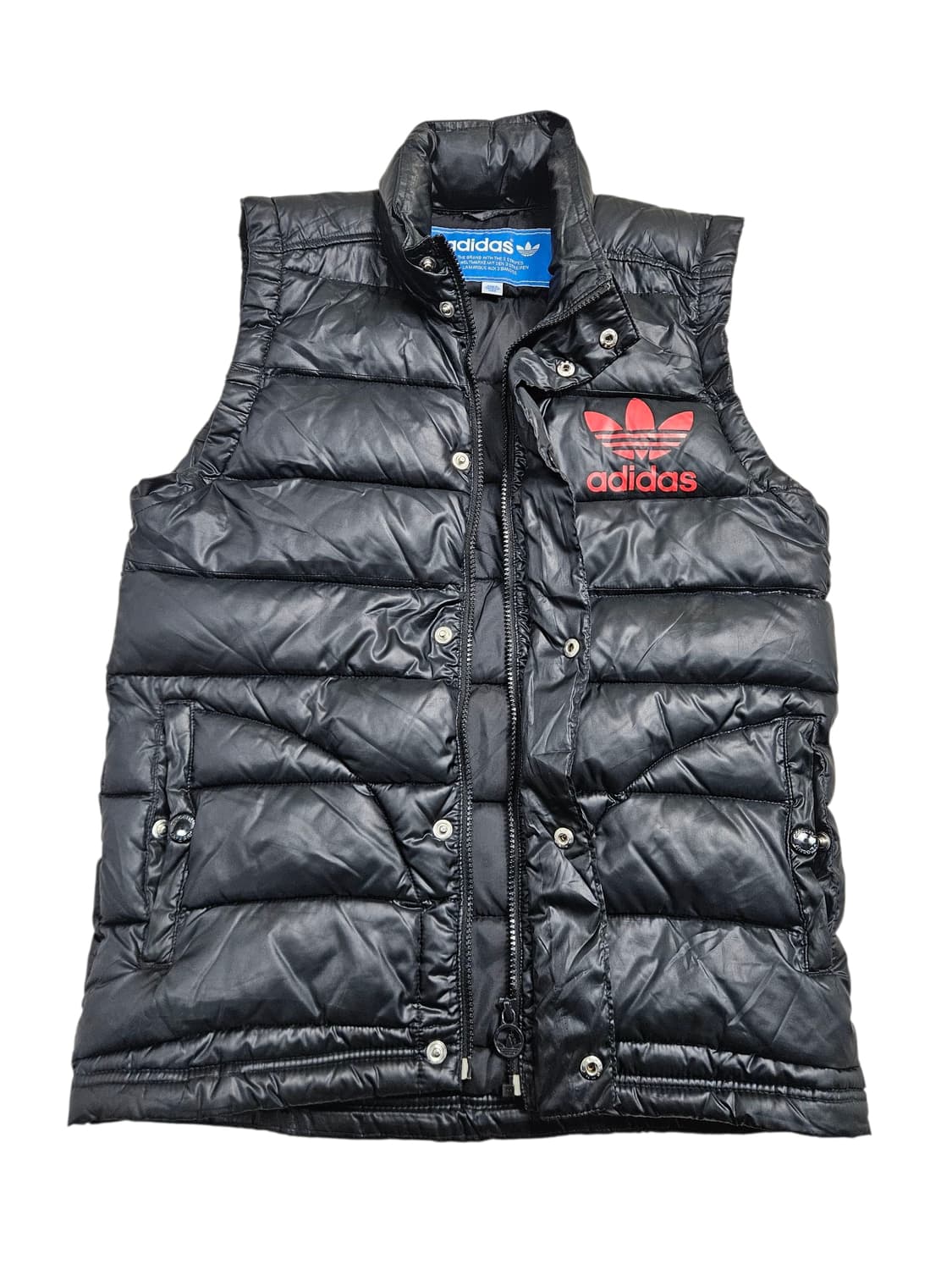 아디다스 유광 패딩조끼 블랙 상품이미지2