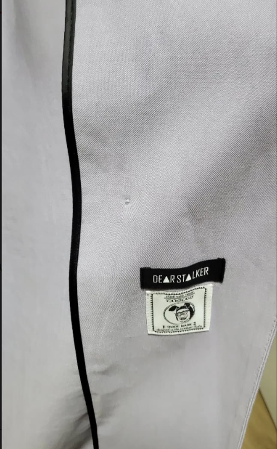 디어스토커 연보라 세일러 카라 간절기 코트 상품이미지4