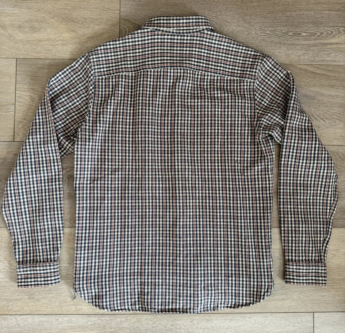 RRL 더블알엘 파렐 체크 코튼 셔츠 네이비/레드 멀티 상품이미지2