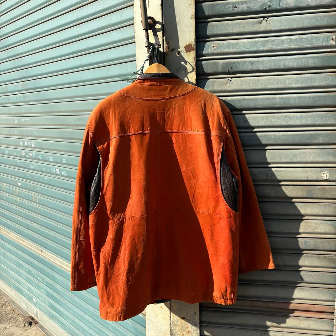 빈티지 오렌지 페이딩 양가죽 필드자켓 상품이미지5