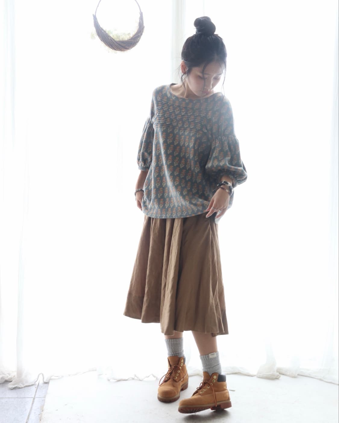 [Kapital] Floral Cashmere-Blend Blouse 상품이미지5
