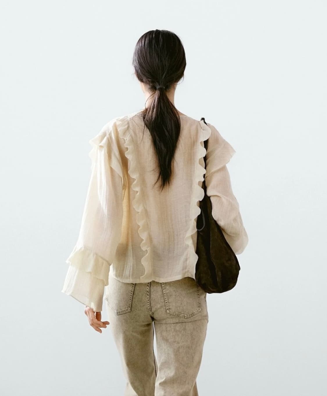 마시모두띠 러플 블라우스 상품이미지8