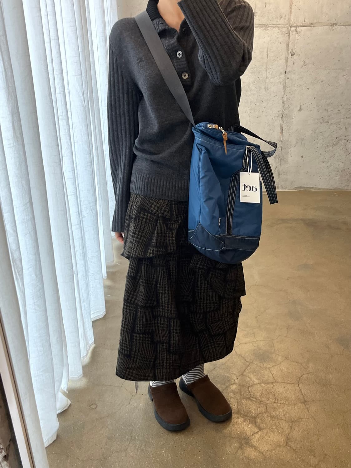 PORTER 포터 스티치 호보백 블루 상품이미지5