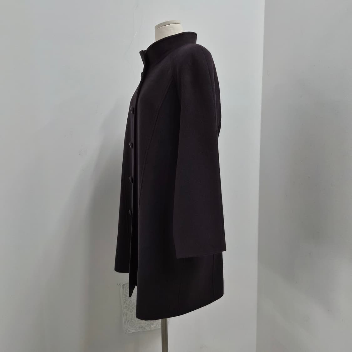 Leilian 캐시미어100 하이넥 클래식 코트 상품이미지2