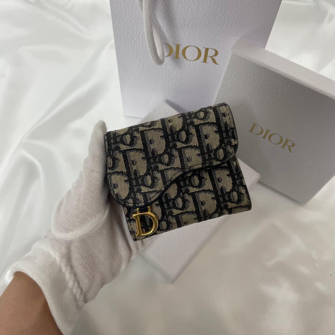 디올 오블리크 3단 반지갑 풀세트 A급 상품이미지3