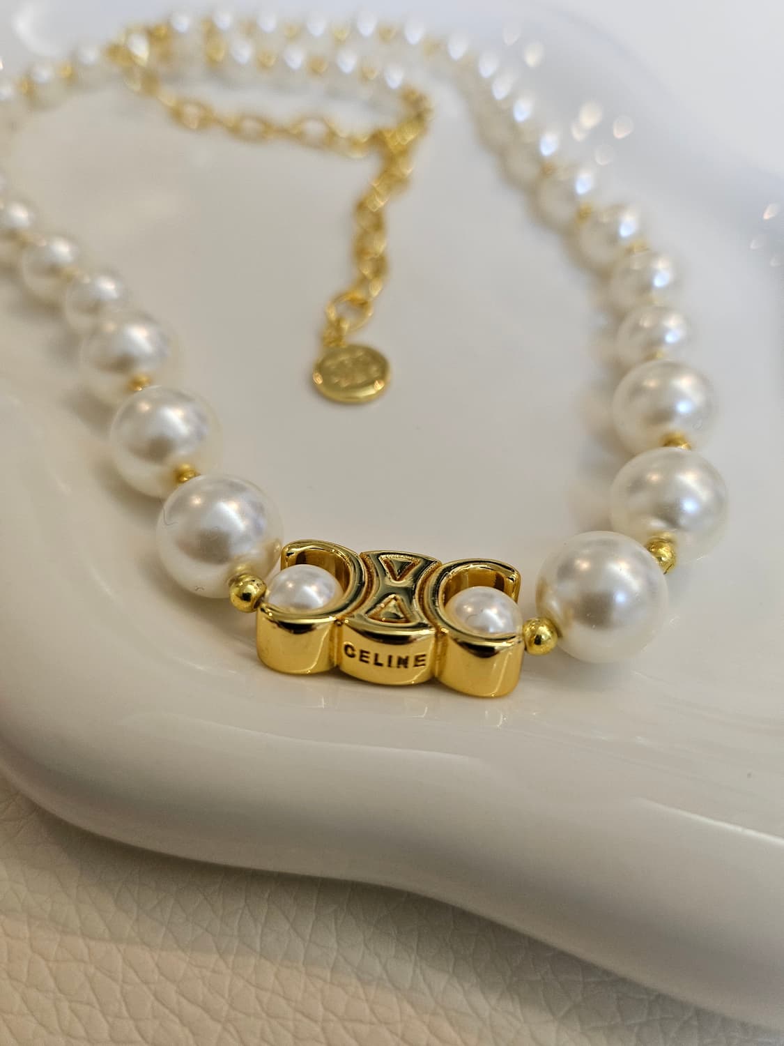 셀린느 스왈 진주 목걸이 업사이클링 상품이미지6