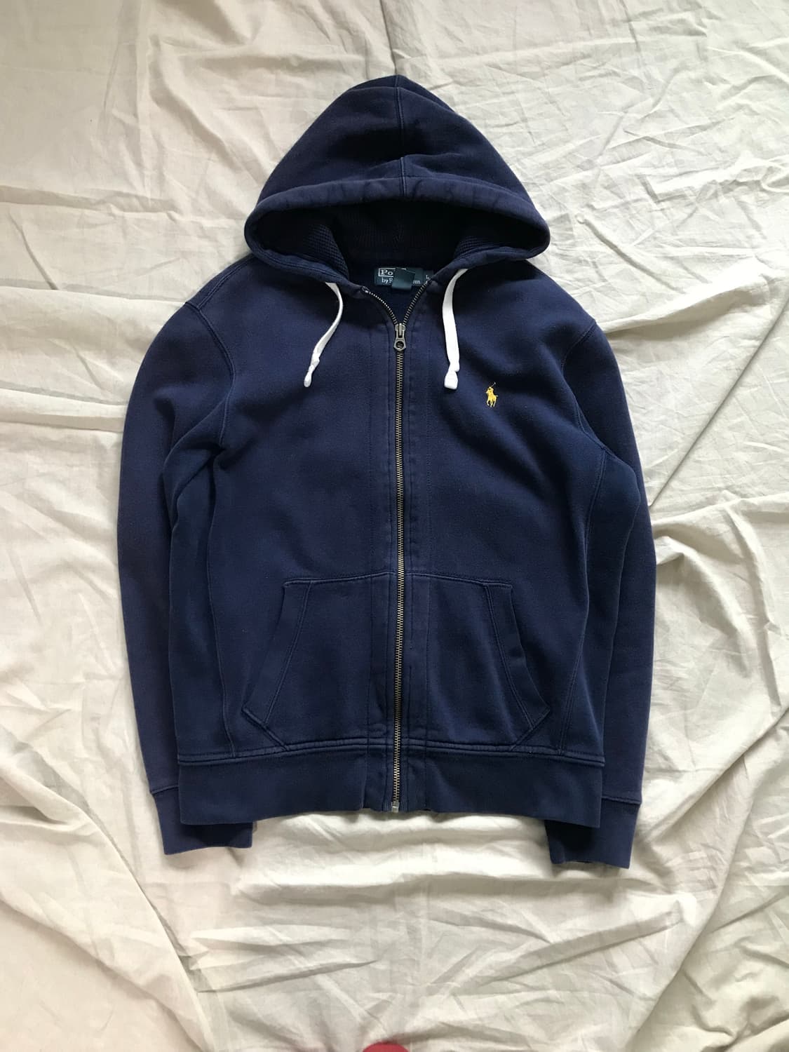 폴로 랄프로렌 포니 로고 헤비 써멀 네이비 후드집업 상품이미지5