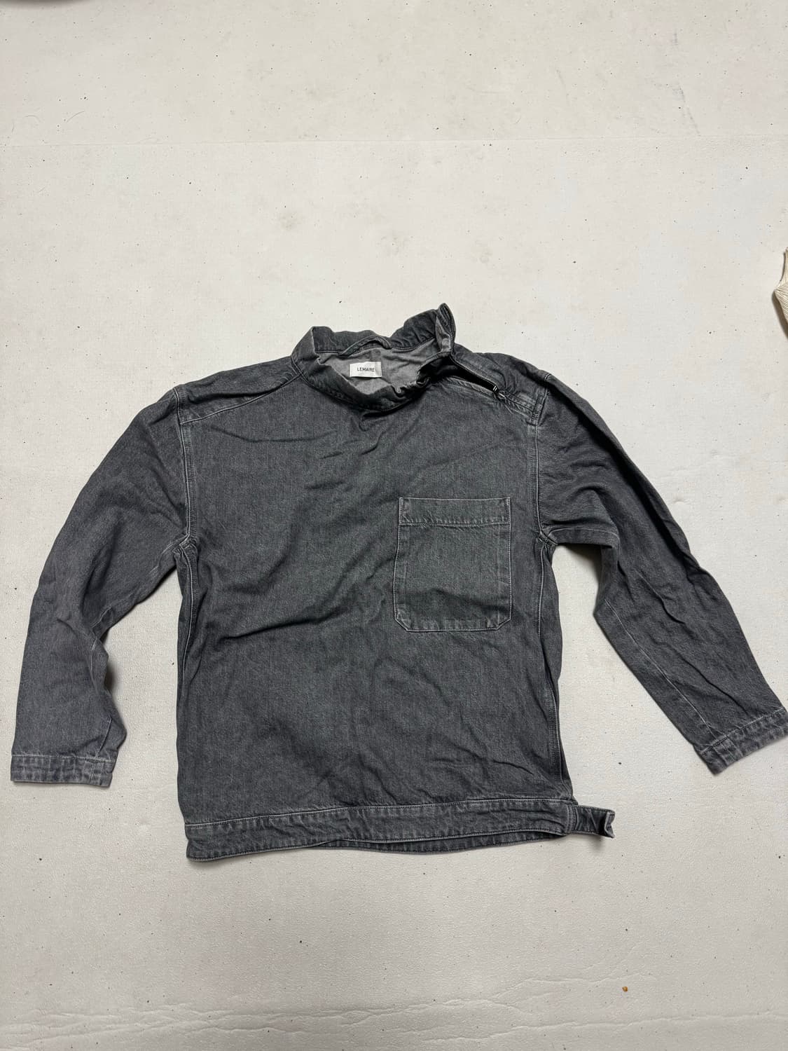 르메르 스톤그레이 데님 지퍼 탑 상품이미지2