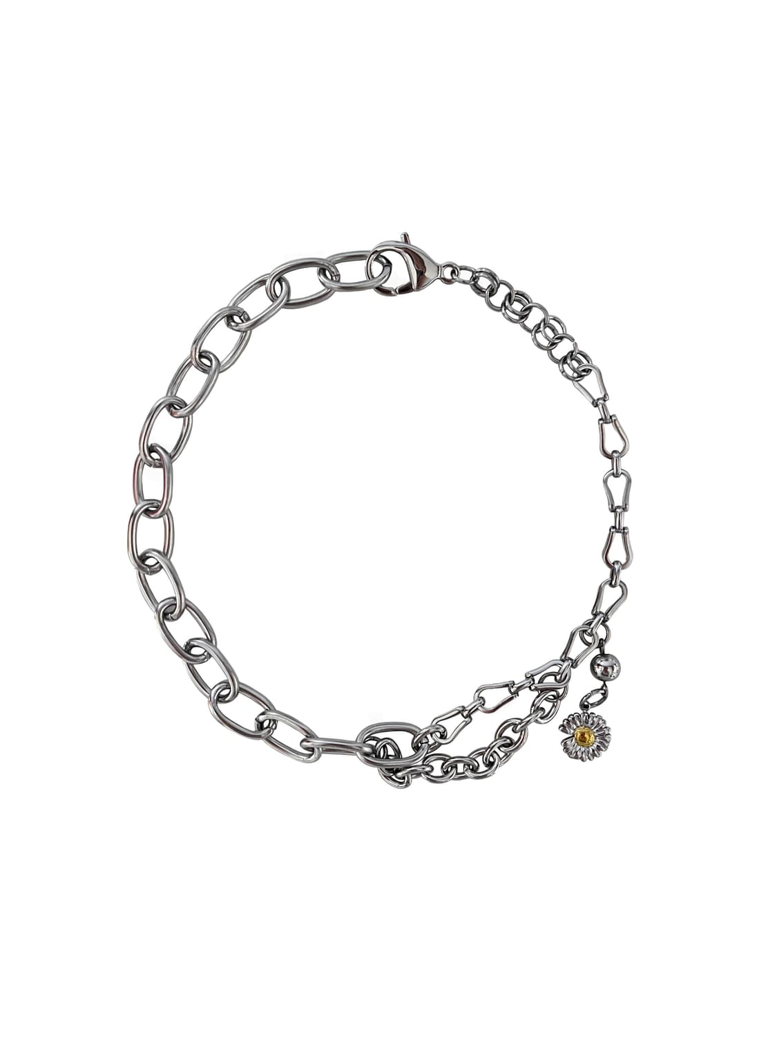 Blod chain daisy necklace 상품이미지1