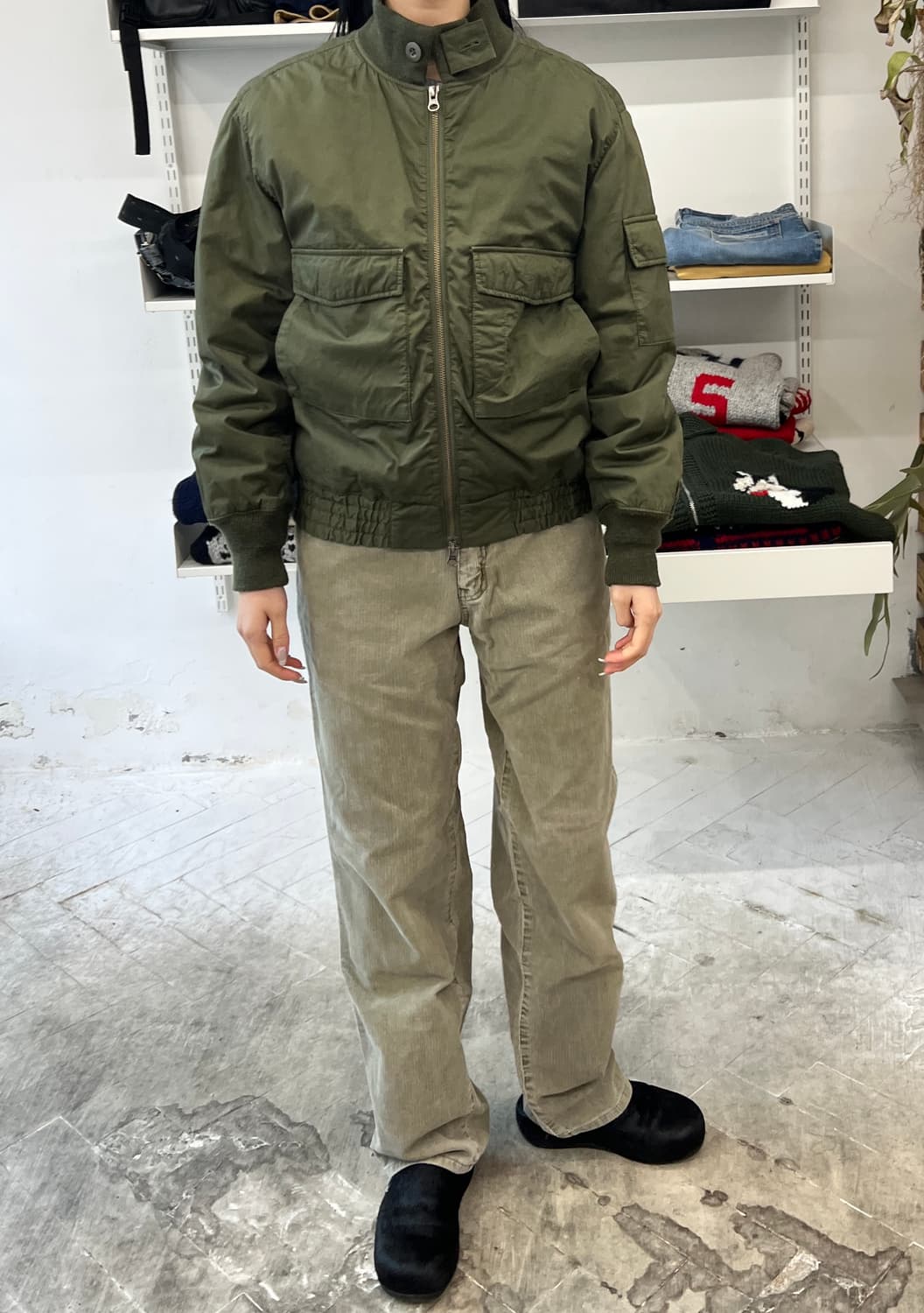 BEAMS BOY 빔즈보이 밀리터리 블루종 상품이미지6