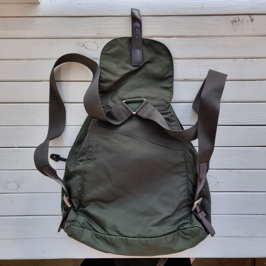 PRADA 프라다 포코노나일론 백팩 카키 상품이미지4